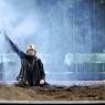 Lars Eidinger's acrobatic Hamlet, outshone by the earth and the rain