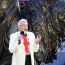 Good sport: Rolf Harris performs for the Queen at the Diamond Jubilee