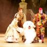 Ruth Milne as Beauty, Andrew Rothney as Martin, Malcolm Shields as Billy the Dog and Mark McDonnell as Dunt the Goblin in 'Beauty and the Beast'