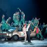 Leigh Melrose and Rhian Lois, the chorus of 'Carmen', and one of five Mercs