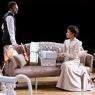 House of cards: David Sturzaker and Cush Jumbo in 'A Doll's House'