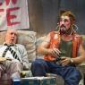 Alan David (left) as The Professor and Mark Rylance as Johnny 'Rooster' Byron in 'Jerusalem'