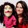 Nina Conti and Nina, one of several new puppets in her show 'Dolly Mixtures'