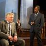 Mamet-lite: Charles Daish, Nina Toussaint-White and Clarke Peters in 'Race'