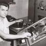 At the controls: Sam Phillips in Sun Studios