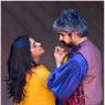 Omair Rana's hirsute swaggerer of a Petruchio, here called Rustam, Nadia Jamil's feisty Kiran, aka Kate