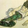 Revisiting the genius of Egon Schiele: 'Reclining Woman with Green Stockings', 1917