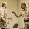 In the line of fire: Rory Kinnear as Iago and Adrian Lester as Othello