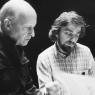 Lutoslawski and Zimerman, preparing for the piano concerto's premiere in 1988