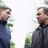 What are we doing here? Adam (Jack O'Connell, left) and Roy (Tim Roth) confront existential questions in 'The Liability'