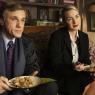 A double helping of apple cobblers: Christoph Waltz gets extra-fruity