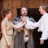Let me not to the marriage of true minds: Prospero (Allam) blesses the union of Miranda (Buckley) and Ferdinand (James)