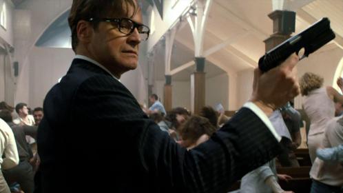 Colin Firth is clearly having fun as a spy in his first action role