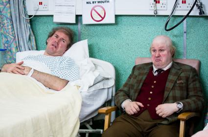 Alex MacQueen and Matt Lucas as Hove and Pompidou