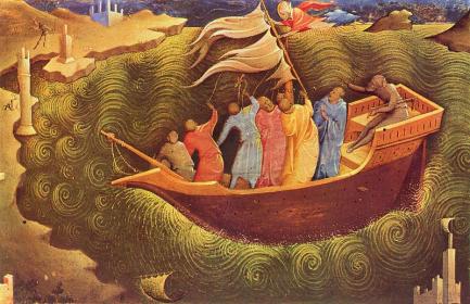 Lorenzo Monaco's portrayal of St Nicolas saving the sailors