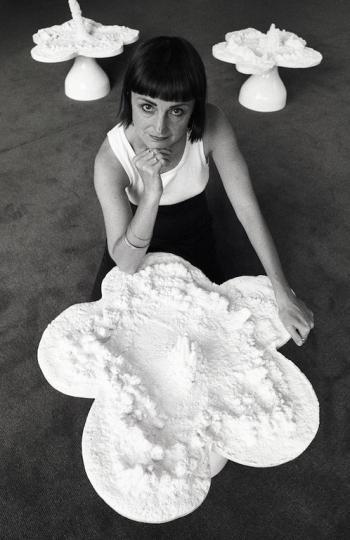 Helen Chadwick with Piss Flowers, 1992