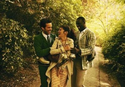 Perfect day: lovers Colin (Romain Duris) and Chloé (Audrey Tautou), with Nicolas (Omar Sy)