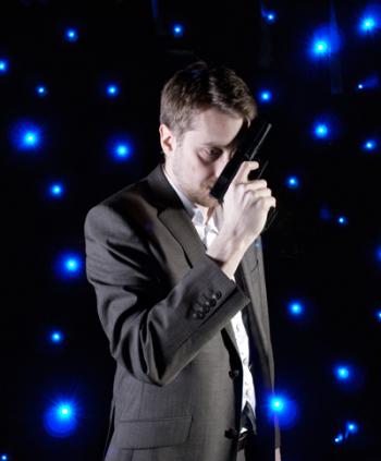 Rob Drummond whispers eternal verities to his Beretta 92