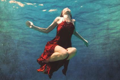 'The mermaids live beneath the ocean in a state of unselfconscious freedom until they come of age and swim up to the surface'