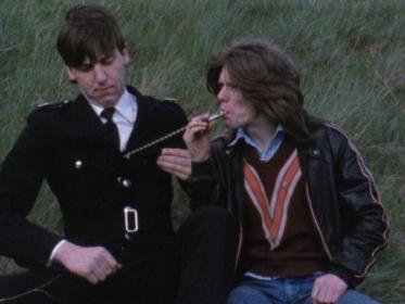 Robert Buchanan (right) has a brush with the law