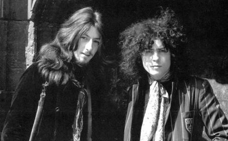 An unequal partnership: Steve Peregrine-Took (left) and Marc Bolan, 1968