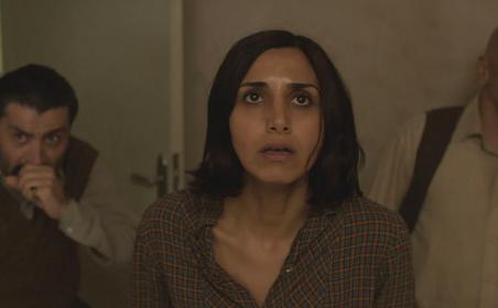 Bombed out: Shideh (Narges Rashidi) and her neighbours feel the strain