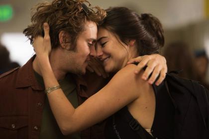 Lovers before the storm: Shailene Woodley and Shiloh Fernandez, in White Bird in a Blizzard