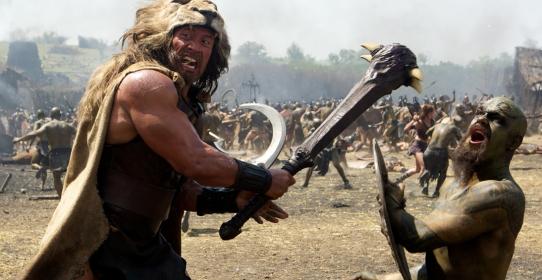 Take that! Dwayne Johnson goes clubbing in 'Hercules'