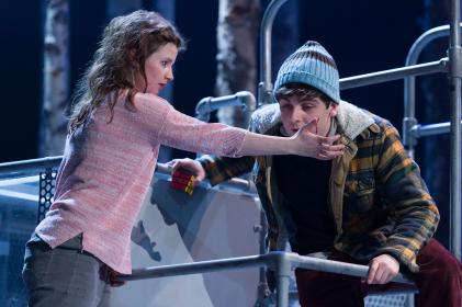 Taste of love: Rebecca Benson and Martin Quinn in ‘Let the Right One In’