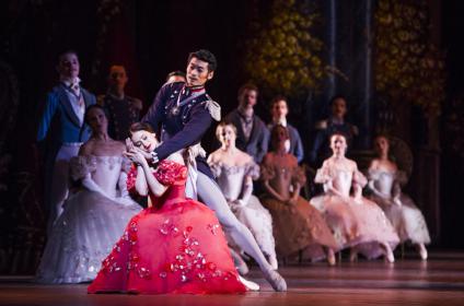 Happily married: Marianela Nuñez's Tatiana shows real affection for Ryoichi Hirano's Prince Gremin