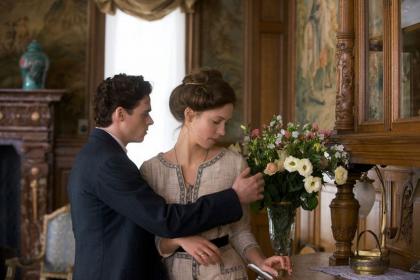 Chinless meets breathy: Richard Madden and Rebecca Hall in `A Promise'