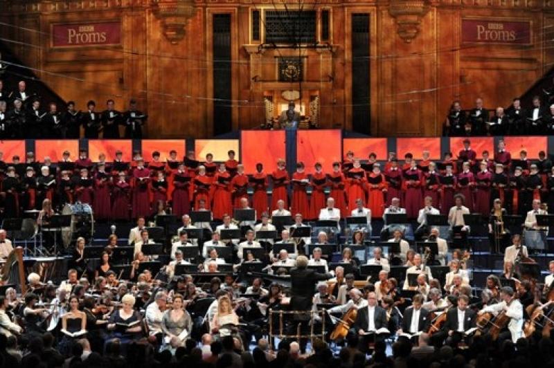 Some of the 600 in the BBC Proms' opening blockbuster