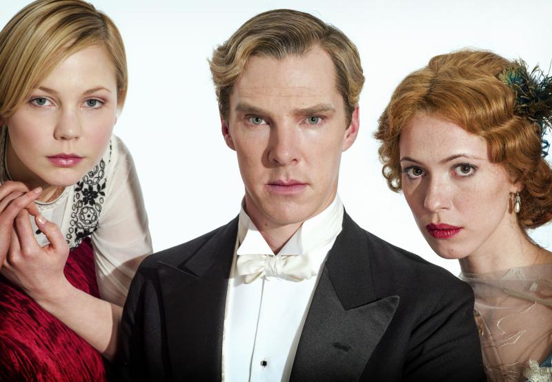Adalaide Clemens (Valentine Wannop), Benedict Cumberbatch (Christopher Tietjens) and Rebecca Hall (Sylvia Tietjens) might be acting in different dramas