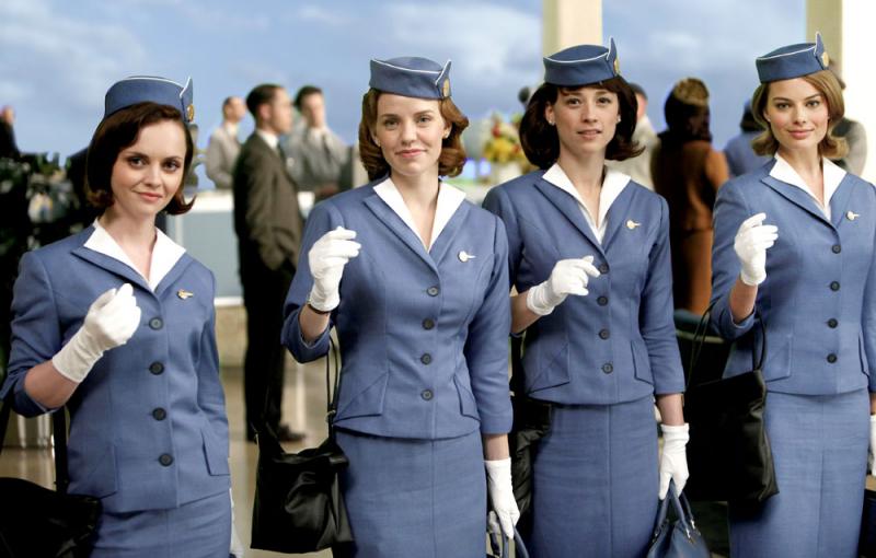 Definitely not Ryanair: (left to right) Maggie, Kate, Colette and Laura usher in the Jet Age