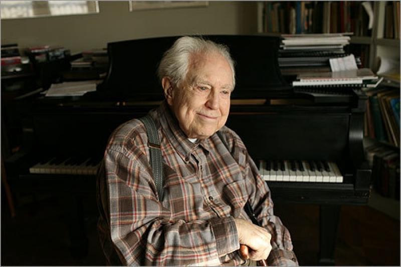 Legendary American Modernist, 102-year-old Elliott Carter still displaying an amazingly energetic bent