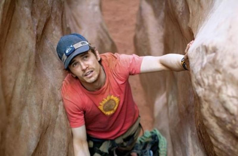 Climb every mountain: James Franco as Aron Ralston in '127 Hours'