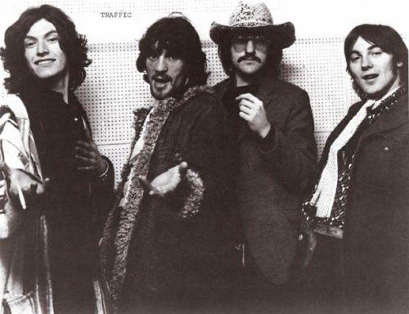 Steve Winwood (left) with an intensely relaxed Traffic
