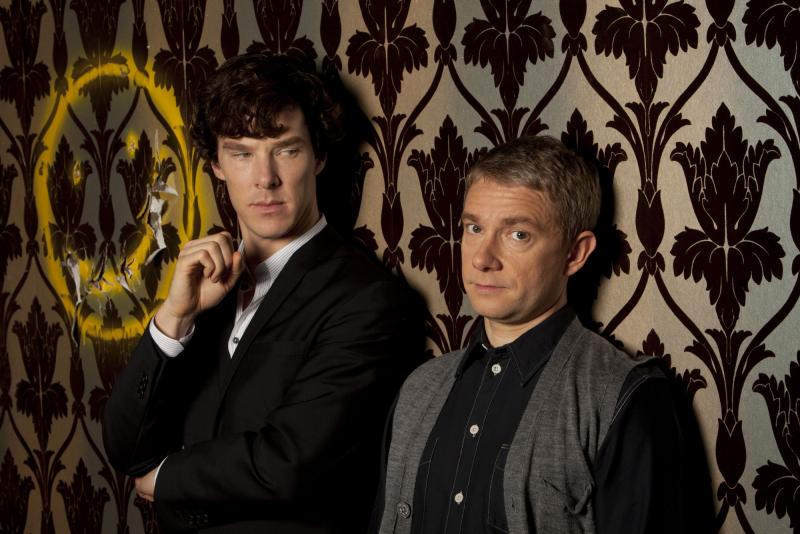 The game is afoot: Benedict Cumberbatch and Martin Freeman as Holmes and Watson