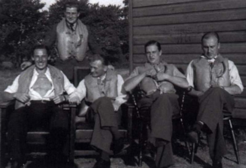 Polish pilots of 303 Squadron at RAF Northolt, taking a break from decimating the Luftwaffe