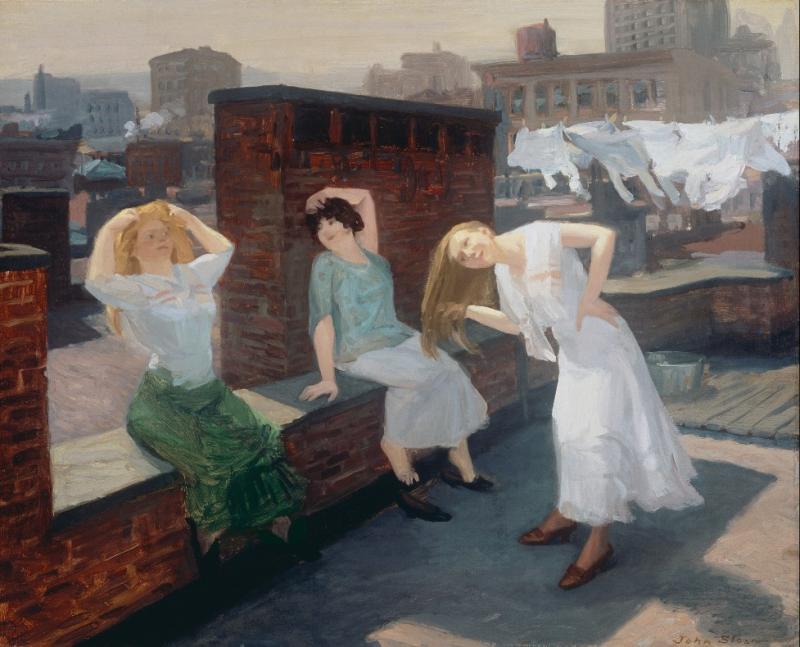 John Sloan: 'Sunday, Women Drying Their Hair', 1912