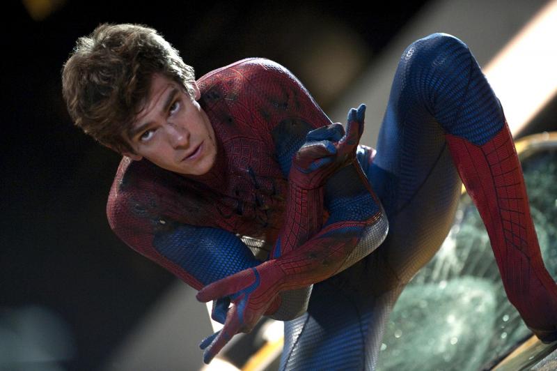 Suiting up: Andrew Garfield as Peter Parker/Spider-Man