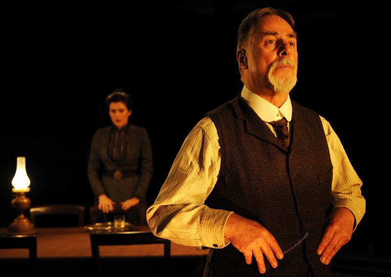 Barrie Rutter as John Rutherford, with Sara Poyzer as Janet
