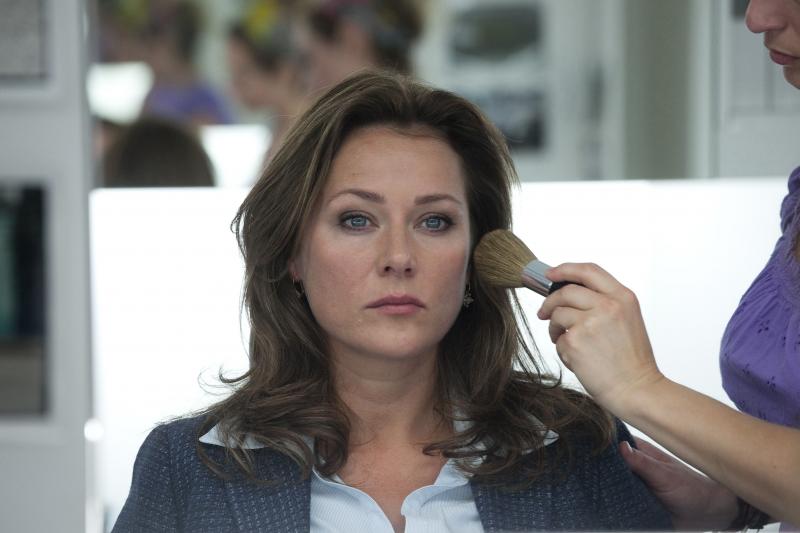 'Borgen': Birgitte Nyborg Christensen (Sidse Babett Knudsen) gets a dusting before dusting-down her opponents