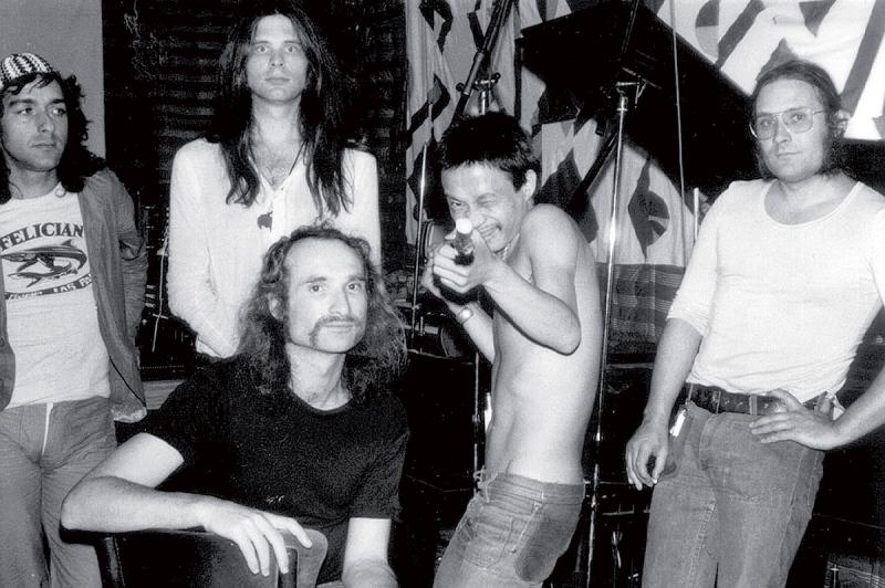 Can's Damo Suzuki (second from right) takes a pot shot at the devaluation of music