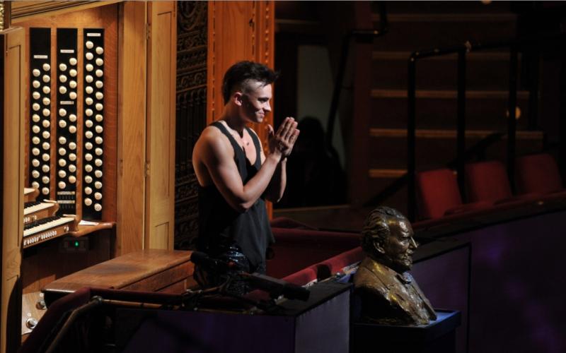 Organist Cameron Carpenter: his technique is better than his taste