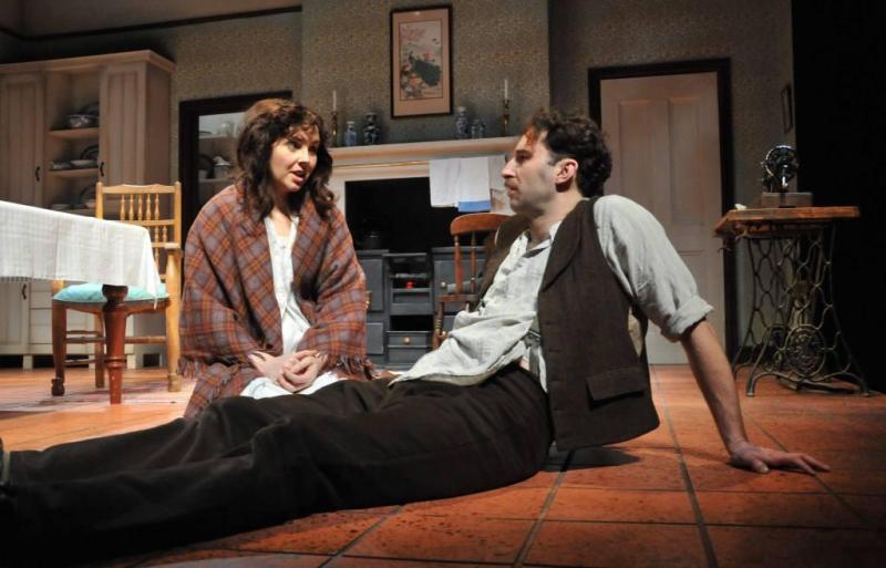 Natalie Grady (Minnie Gascoigne) and Alun Raglan (Luther Gascoigne) in DH Lawrence’s 'The Daughter-in-Law'