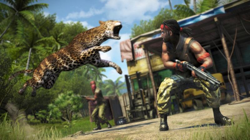 The island is full of animals to hunt (and that hunt you back, so watch out)