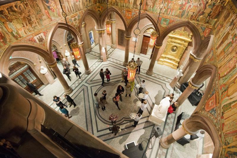 The magnificent main entrance to the refurbished Scottish National Portrait Gallery