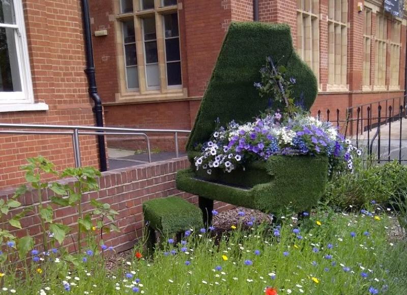 The Blackheath Conservatoire's distinctive flowery piano