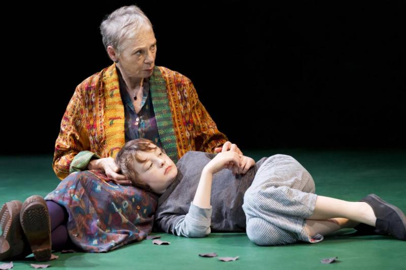The kindness of strangers: Helene (Sara Kestelman) comforts Sam (Lewis Andrews)
